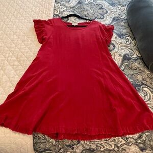 Umgee Women's Mini Dress in Vibrant Red
